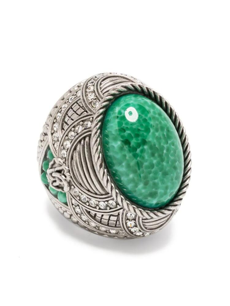 Roberto Cavalli gemstone-embellished ring - Silver Cover