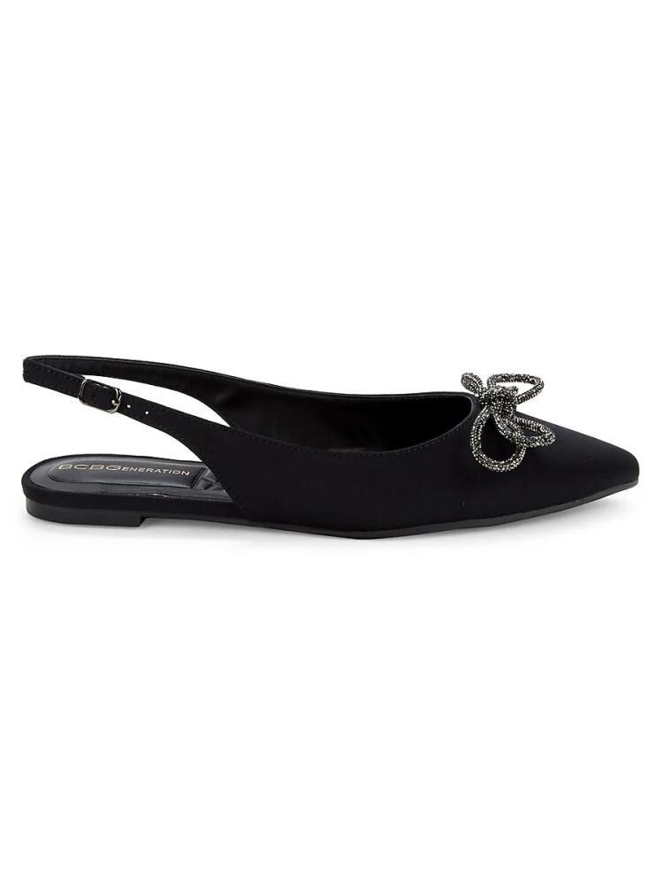 BCBGeneration Women's Kristin Embellished Bow Ballet Flats - Black Cover