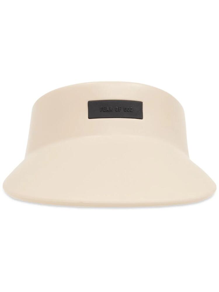 Fear Of God logo-detail elasticated-strap visor - Neutrals Cover