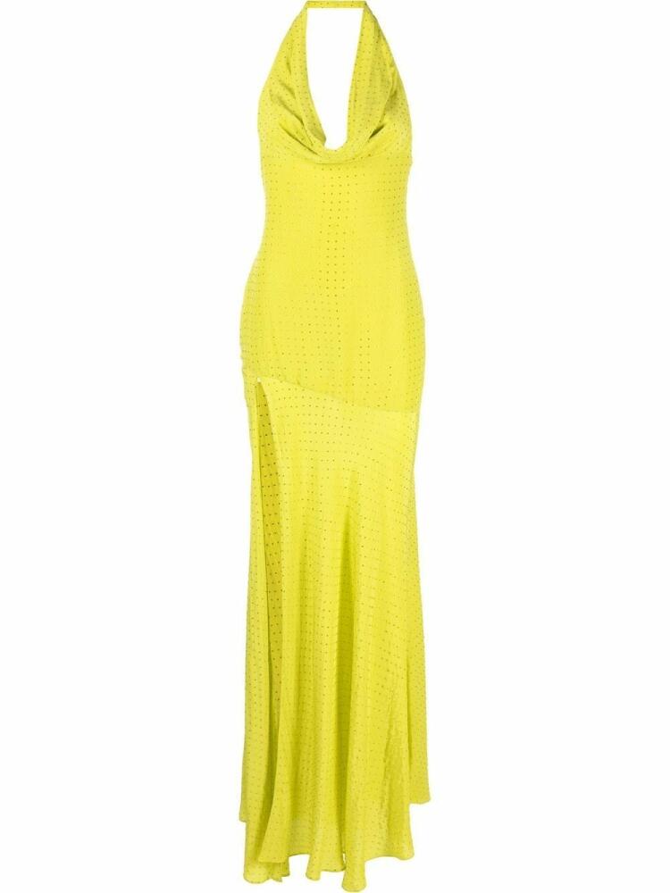 De La Vali halter-neck gown - Green Cover