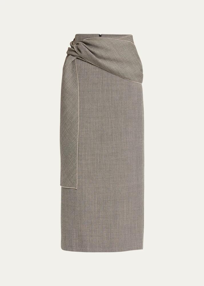 THE ROW Laz Maxi Skirt with Knot Detail Cover