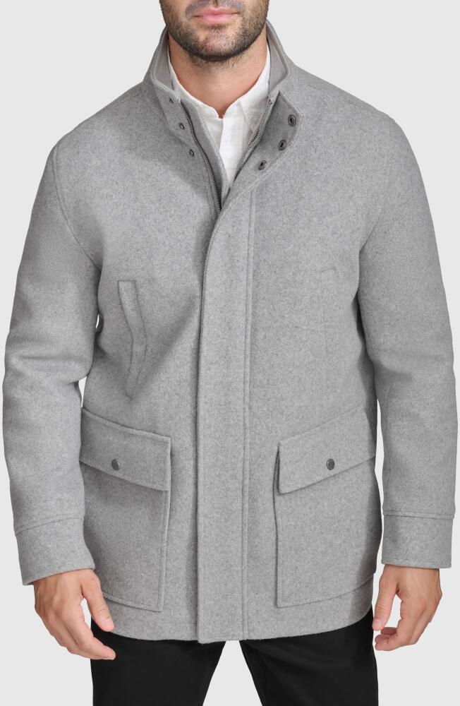 Cole Haan Felted Coat in Light Grey Cover