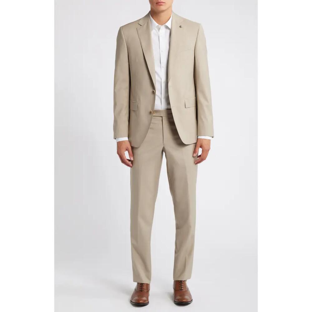 Jack Victor Esprit Solid Tan Wool Suit Cover