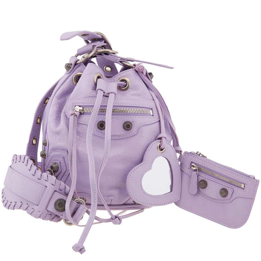 BalenciagaLe Cagole Xs Bucket Bag In Light Purple Cover