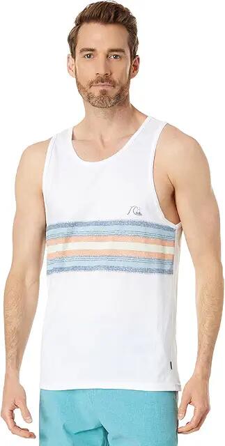 Quiksilver Everyday Stripe Tank (White) Men's Clothing Cover