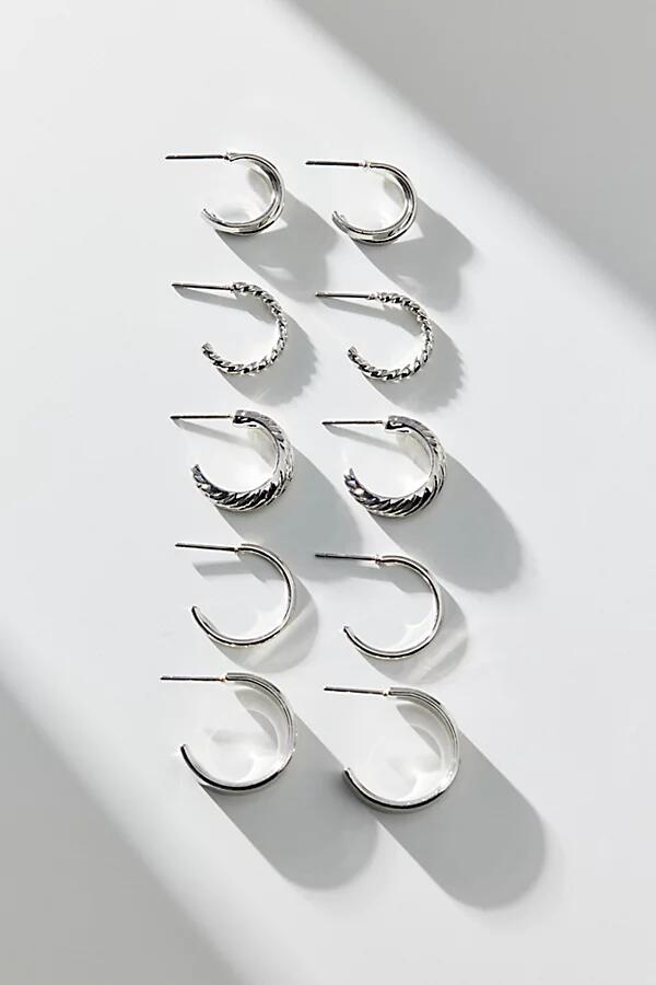 Ebbie Hoop Earring Set in Silver Cover