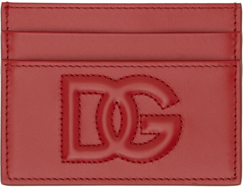 Dolce&Gabbana Red Logo Card Holder Cover