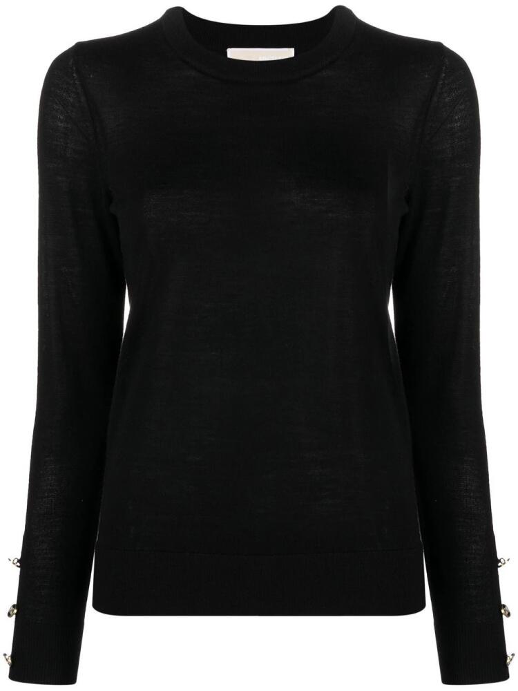 Michael Michael Kors buttoned knitted jumper - Black Cover