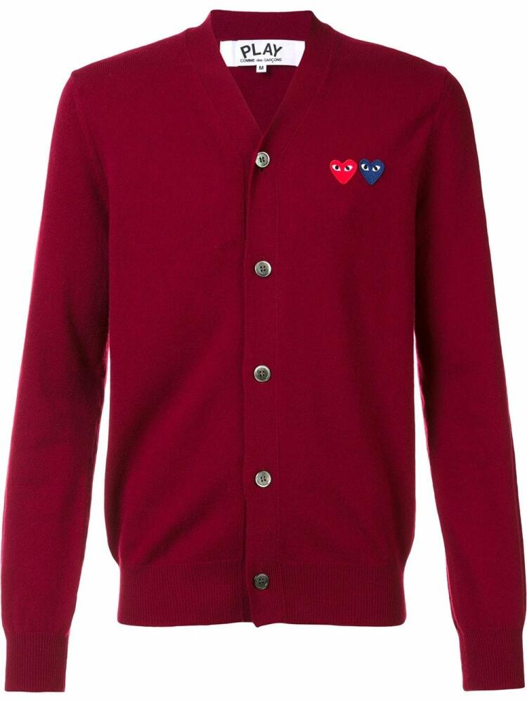 Comme Des Garçons Play 'Double Heart' cardigan - Red Cover