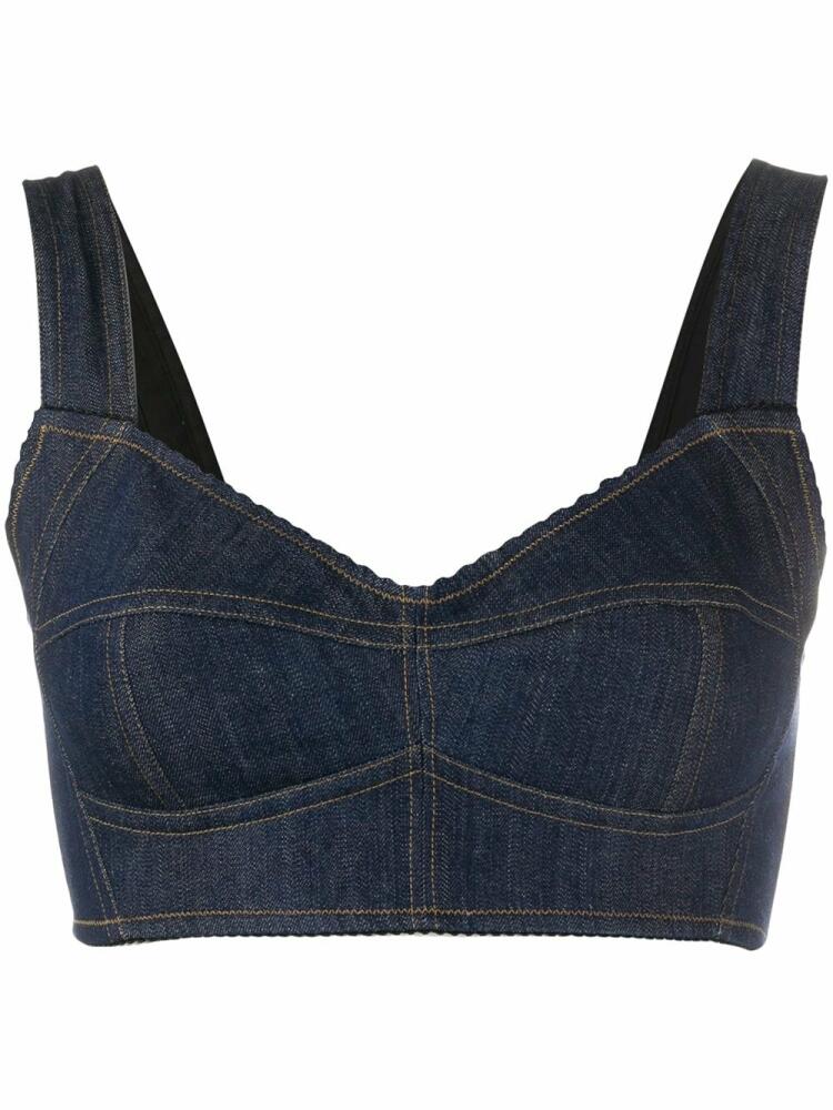 Dolce & Gabbana denim bralet - Blue Cover