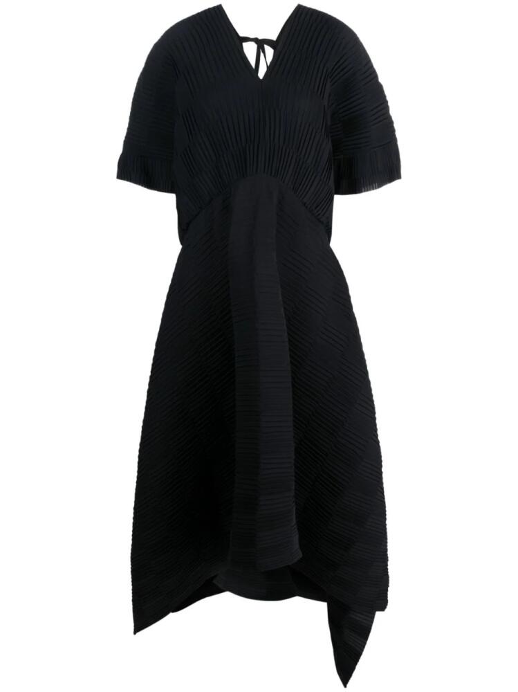 Henrik Vibskov pleated asymmetric dress - Black Cover