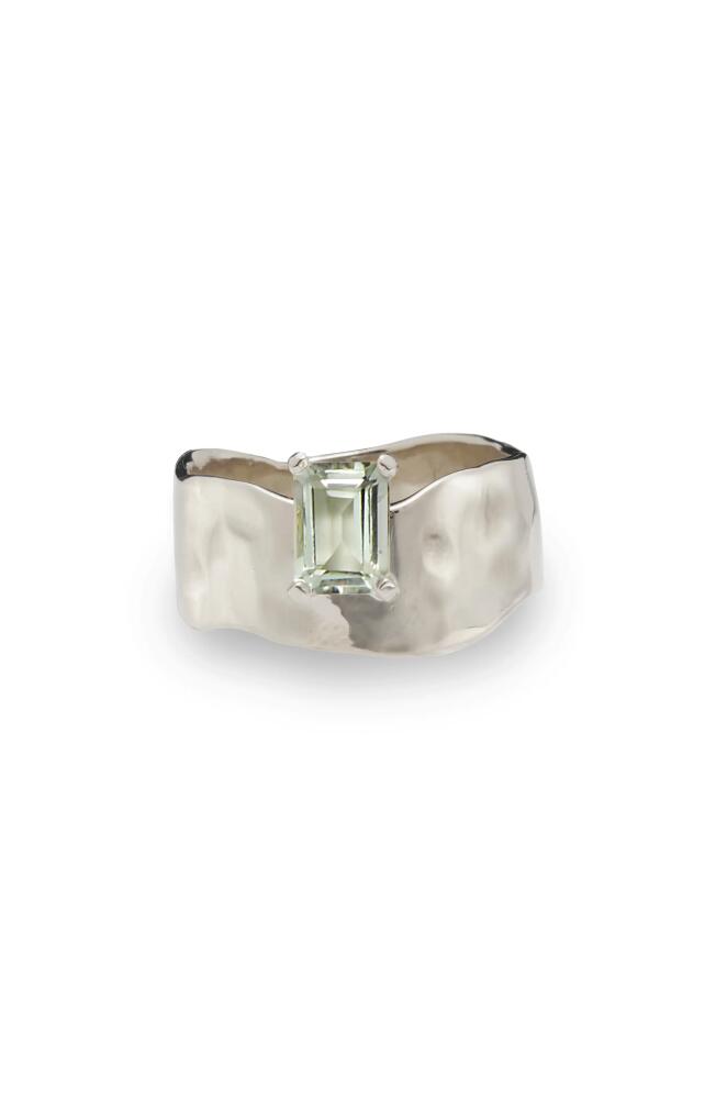 Lady Grey Wade Ring in Silver/Green Amethyst Cover