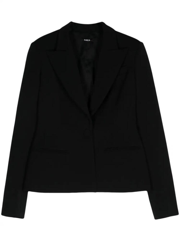 Amen single-breasted blazer - Black Cover