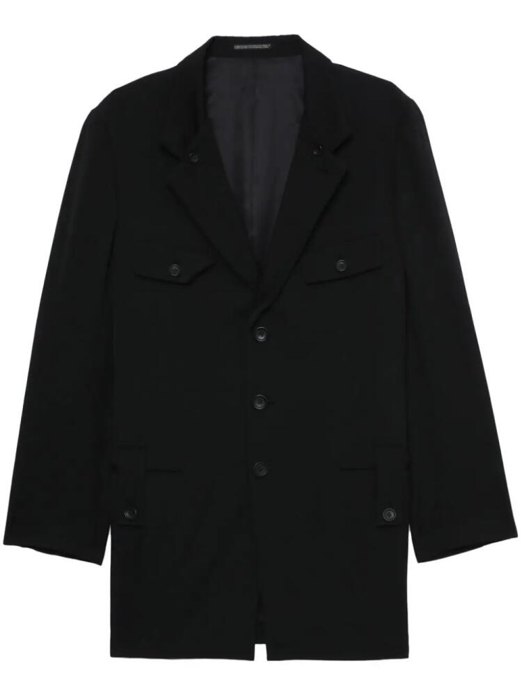 Yohji Yamamoto wool single-breasted blazer - Black Cover