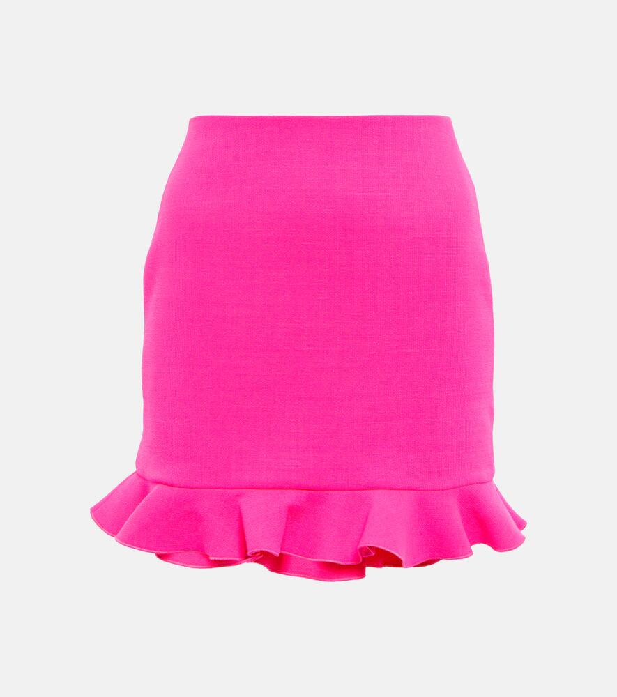 David Koma Wool-blend miniskirt Cover