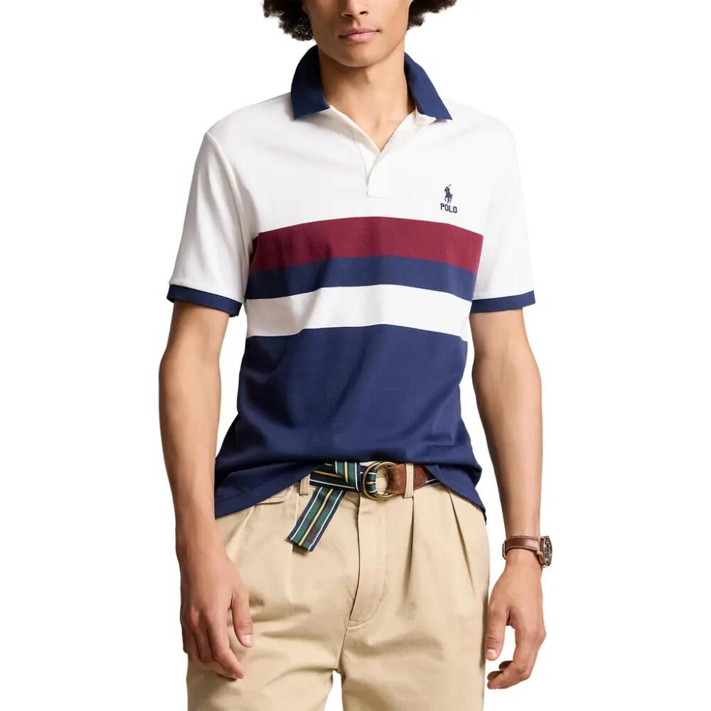 Polo Ralph Lauren Colorblock Polo in White Multi Cover