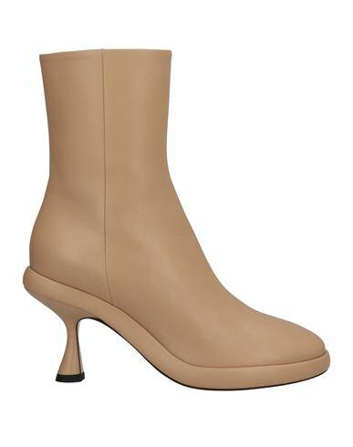 Wandler Woman Ankle boots Beige Lambskin Cover