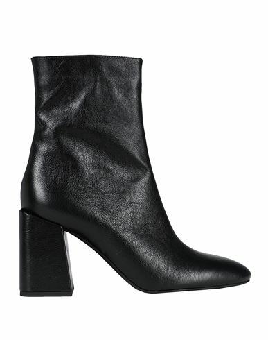 Furla Furla Block Ankle Boot T.80 Woman Ankle boots Black Soft Leather Cover