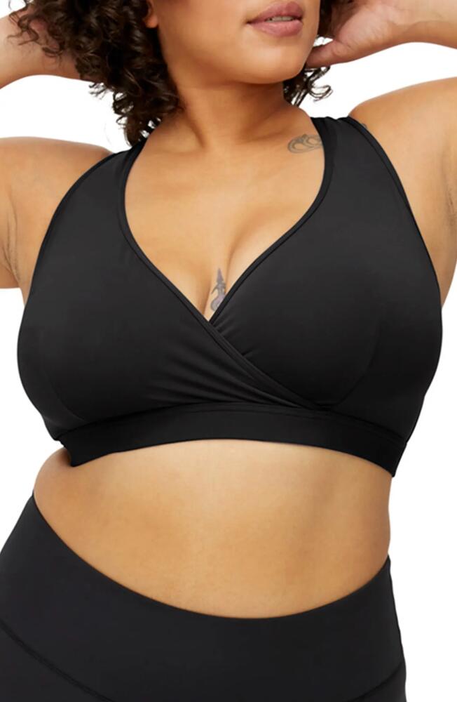 TomboyX Peak Low Impact Sports Bra in Black Cover