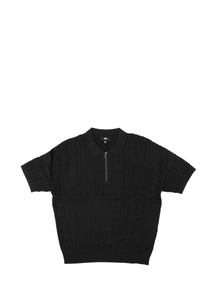 Stüssy Half Zip polo shit - Black Cover