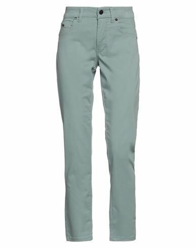 Marani Jeans Woman Pants Sage green Cotton, Elastane Cover