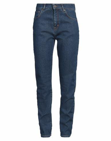 Weekend Max Mara Woman Jeans Blue Cotton, Elastane Cover