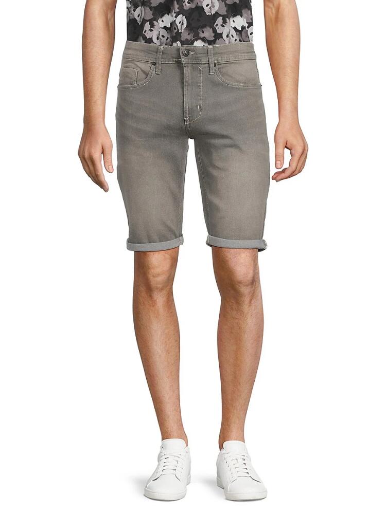 BUFFALO David Bitton Men's Evan Faded Denim Shorts - Grey Cover