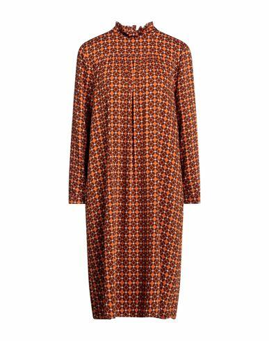 Niū Woman Midi dress Orange Viscose Cover