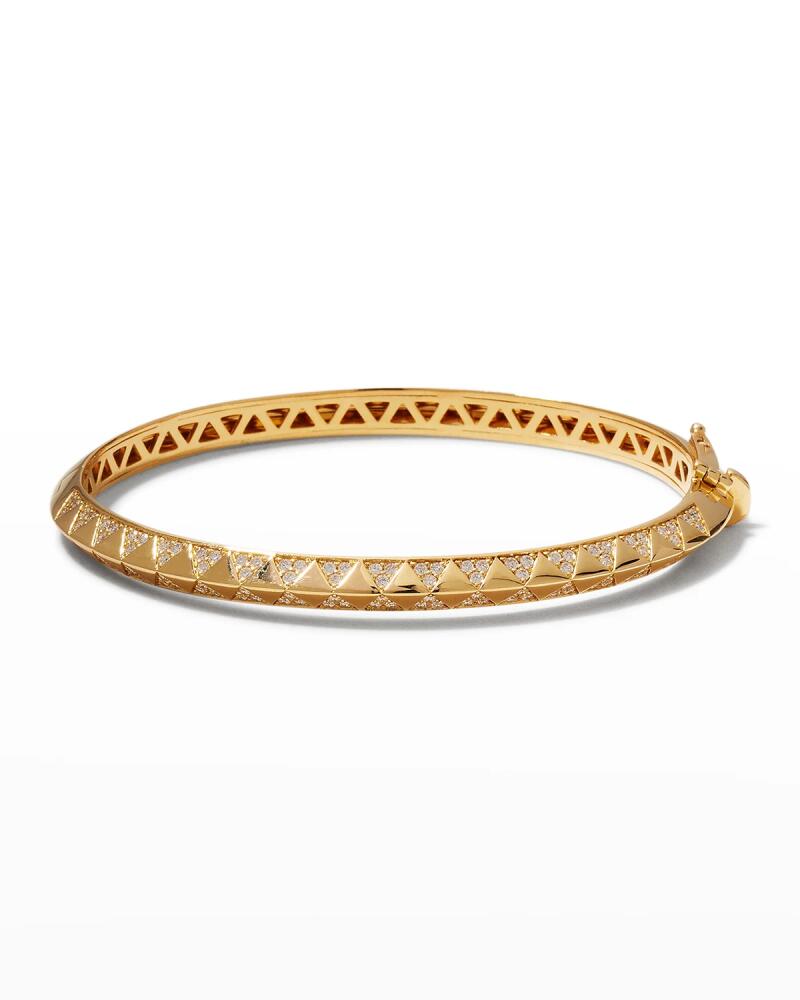 Harwell Godfrey Yellow Gold 4.5mm Talisman Diamond Bangle Cover