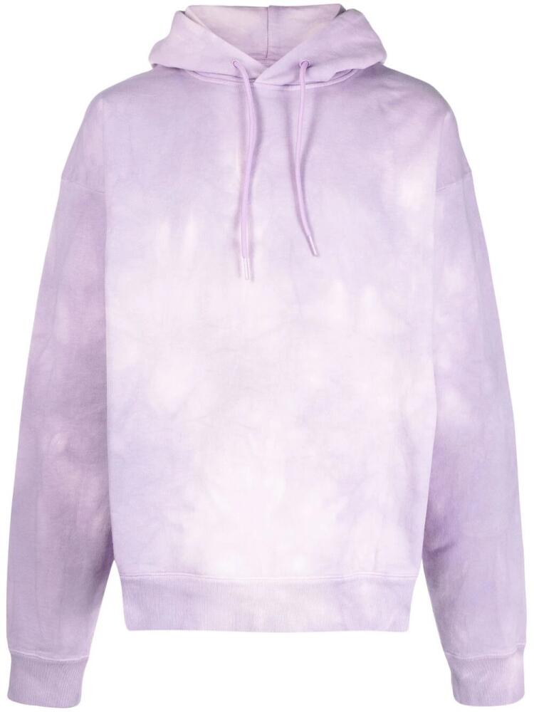 Martine Rose tie dye-print cotton hoodie - Pink Cover