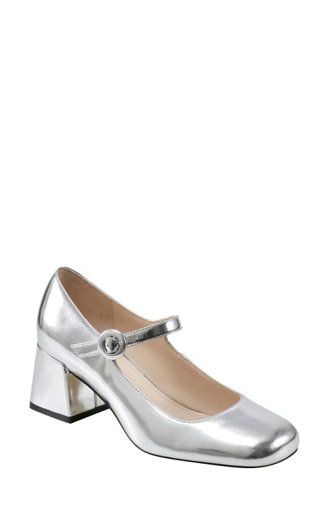 Marc Fisher LTD Nessily Mary Jane Pump in Silver Cover