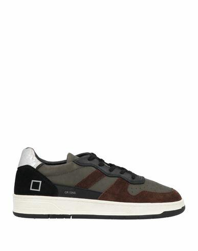 D. a.t. e. Man Sneakers Dark brown Leather Cover