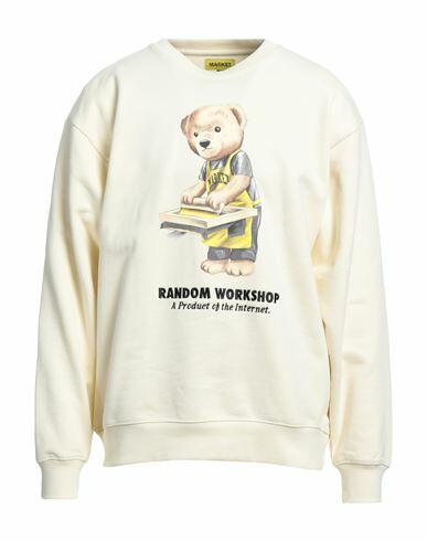 Market Random Workshop Bear Crewneck Man Sweatshirt Ivory Cotton Cover