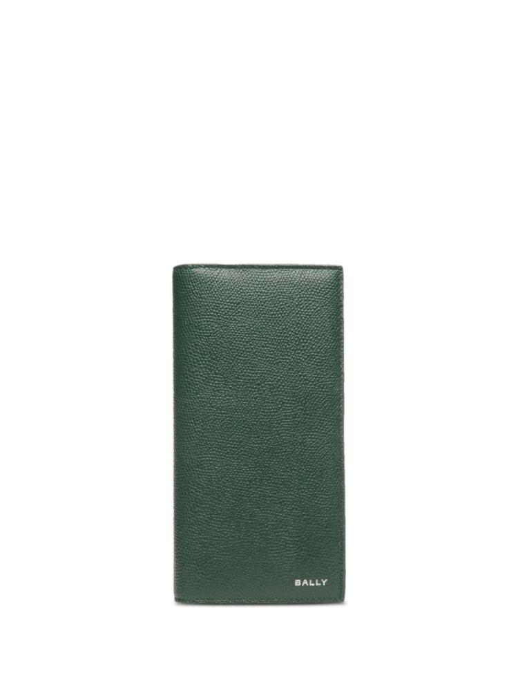 Bally logo-stamp leather wallet - Green Cover