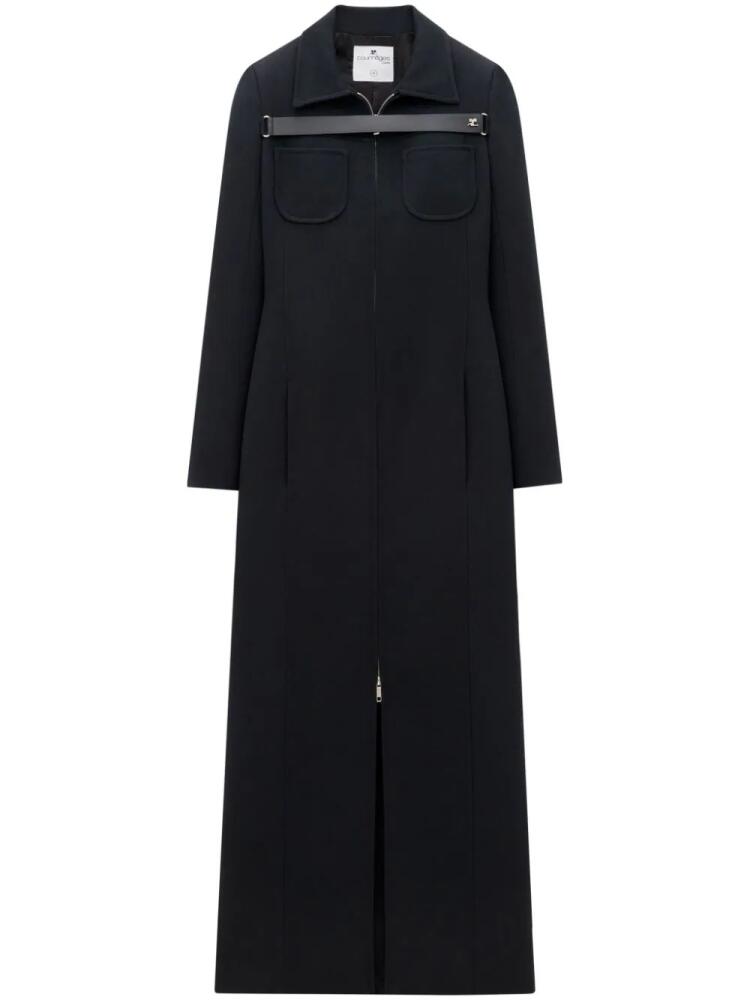 Courrèges Harnais long dress - Black Cover