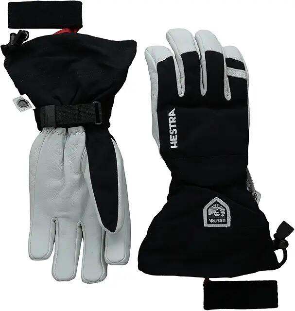 Hestra Army Leather Heli Ski (Black) Ski Gloves Cover