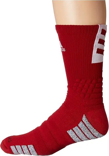 adidas Creator 365 Crew Sock (Power Red/White) Crew Cut Socks Shoes Cover