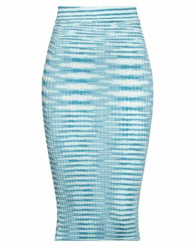 Missoni Woman Midi skirt Azure Vinyon, Polyamide Cover