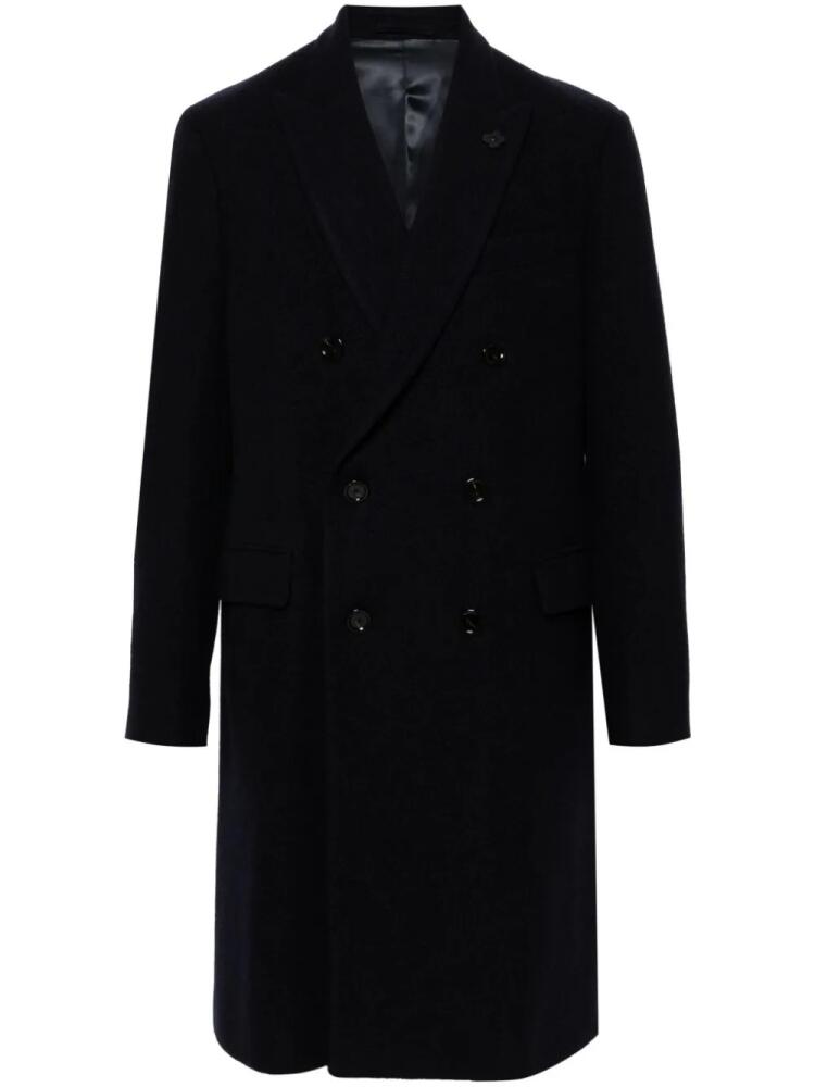 Lardini felted coat - Blue Cover