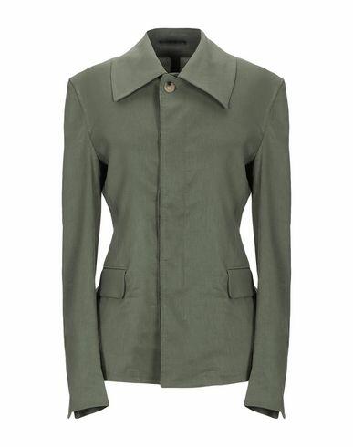 Golden Goose Woman Blazer Military green Triacetate, Flax, Elastane Cover