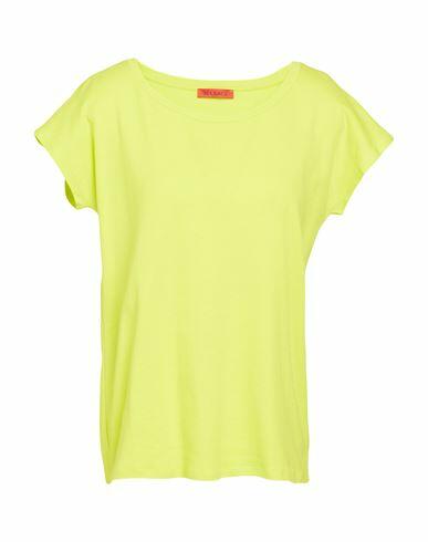 Max & co. Maldive2 Woman T-shirt Acid green Cotton Cover