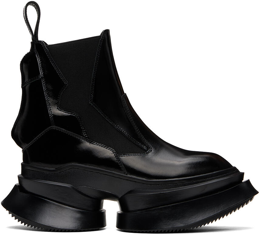 Julius Black Coated Chelsea Boots Cover