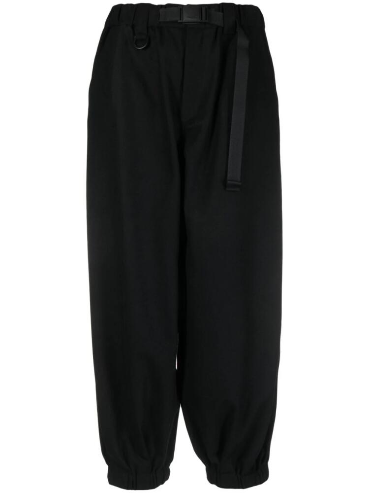 Y-3 mid-rise cropped trousers - Black Cover