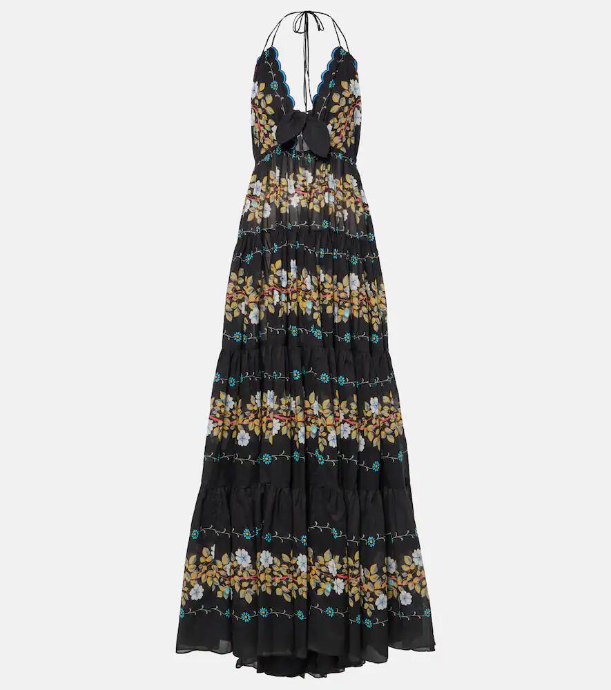 Etro Floral tiered cotton gown Cover