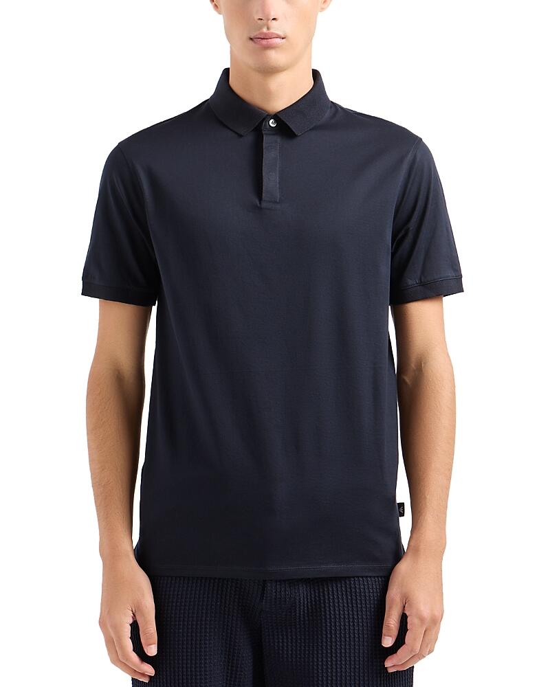 Emporio Armani Mercerized Cotton Short Sleeve Polo Shirt Cover