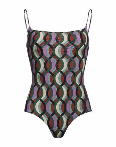 Siyu Woman One-piece swimsuit Brown Polyamide, Elastane Cover