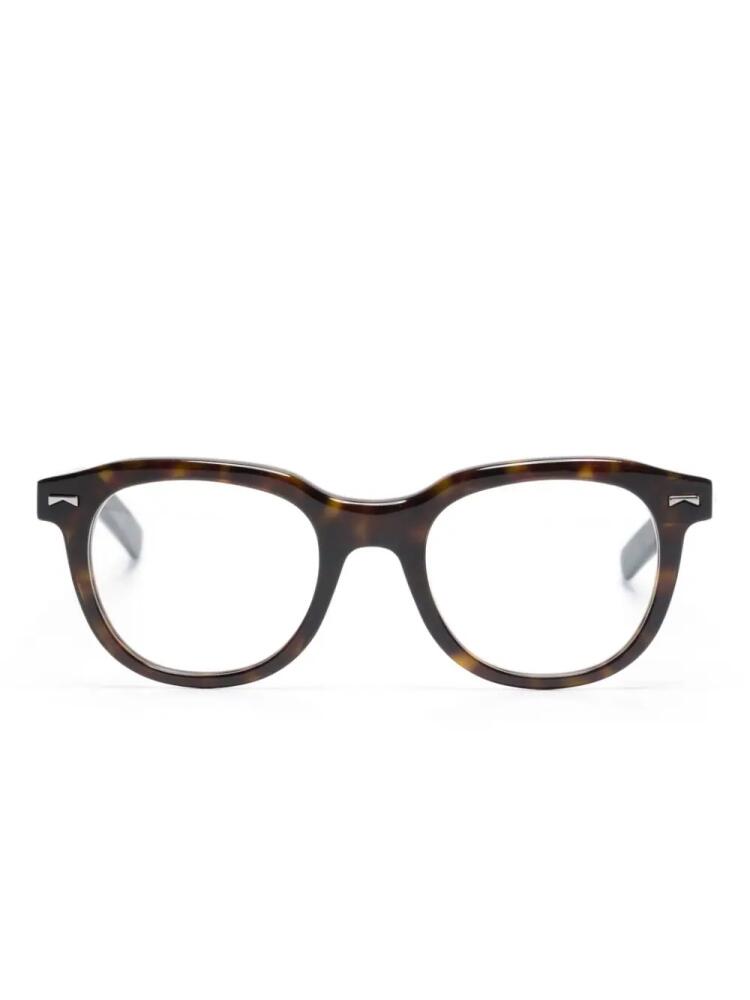 Montblanc tortoiseshell round-frame glasses - Brown Cover