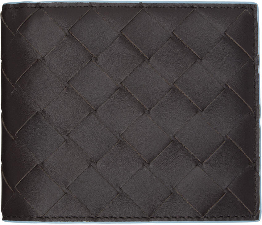 Bottega Veneta Brown Intrecciato Bi-Fold Wallet Cover