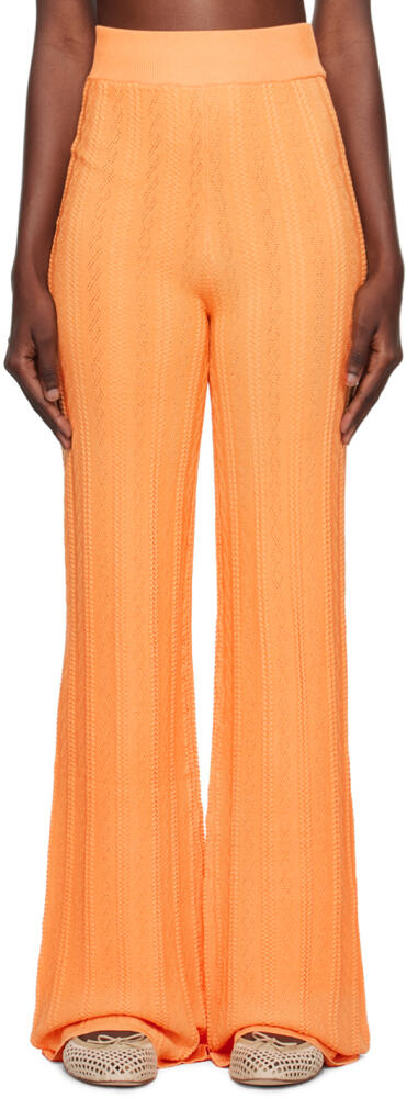 REMAIN Birger Christensen Orange Straight Pants Cover