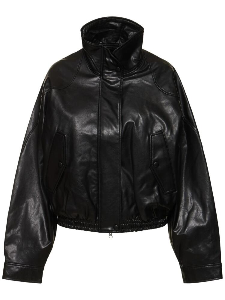 LOW CLASSIC Glossy Faux Leather Short Jacket Cover